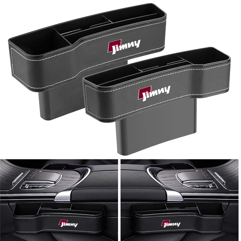 High Capacity Leather Organizer Car Front Seat Gap Storage Boxes For Suzuki Jimny Sx4 Swift Vitara Ignis Alto Baleno