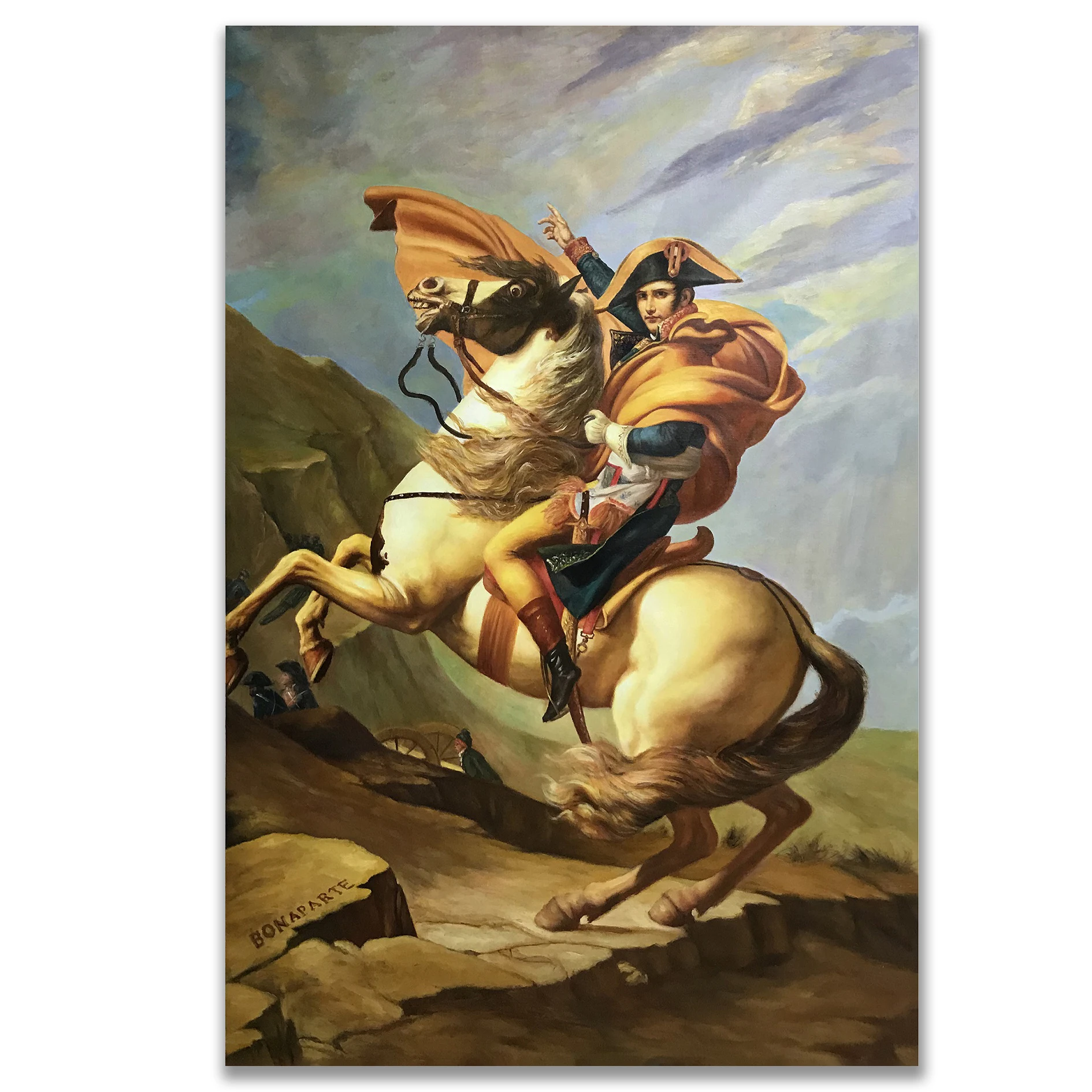 

Famous painting napoleon Figure Painting Unframed Classical Hand Painted Canvas Art Canvas Painting Paintings wall art