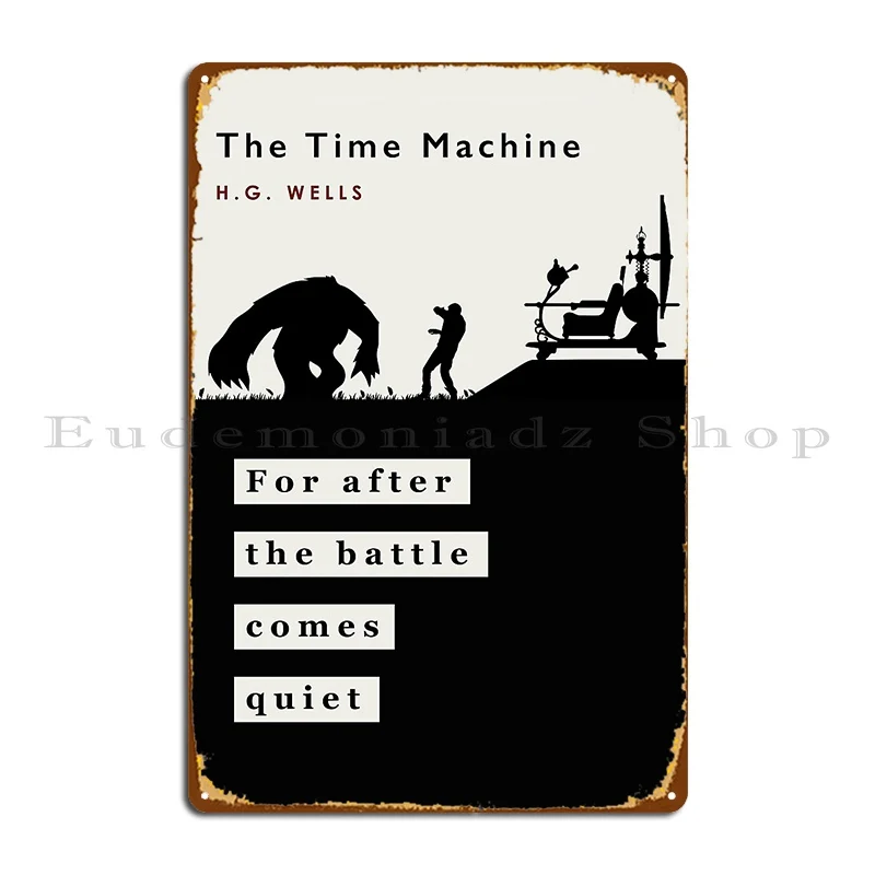 The Time Machine Metal Sign Custom Wall Decor Custom Garage Plates Tin Sign Poster