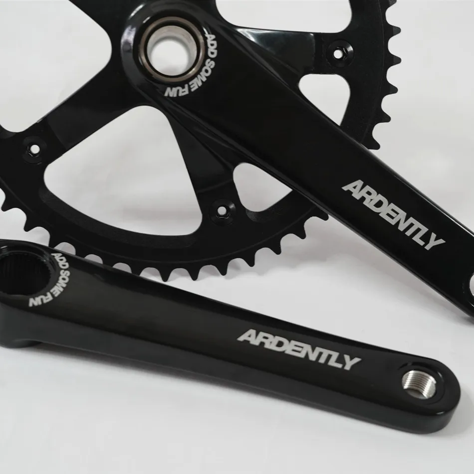 【新品未使用】ARDENTLY クランクセット BCD144 48T 165mm Ardently Bicycle Hollow Integrated Crankset FixeGear Crank