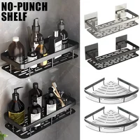 Kitchen Storage bathroom shelves Organizer Aluminum Alloy Shower Shelf  Accessories Shampoo Rack multi-scenario No Drill Shelf 1