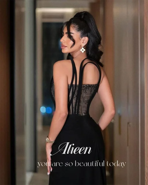 Aileen Customized Elegant Evening Dresses for Women Luxury Evening Dresses 2025 New Black Wedding Dress Special Occasions Prom 4