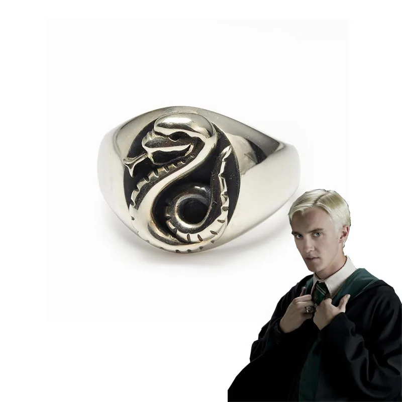 Draco Malfoy Ring Harry Potter Rings Slytherin Snake Ring Draco
