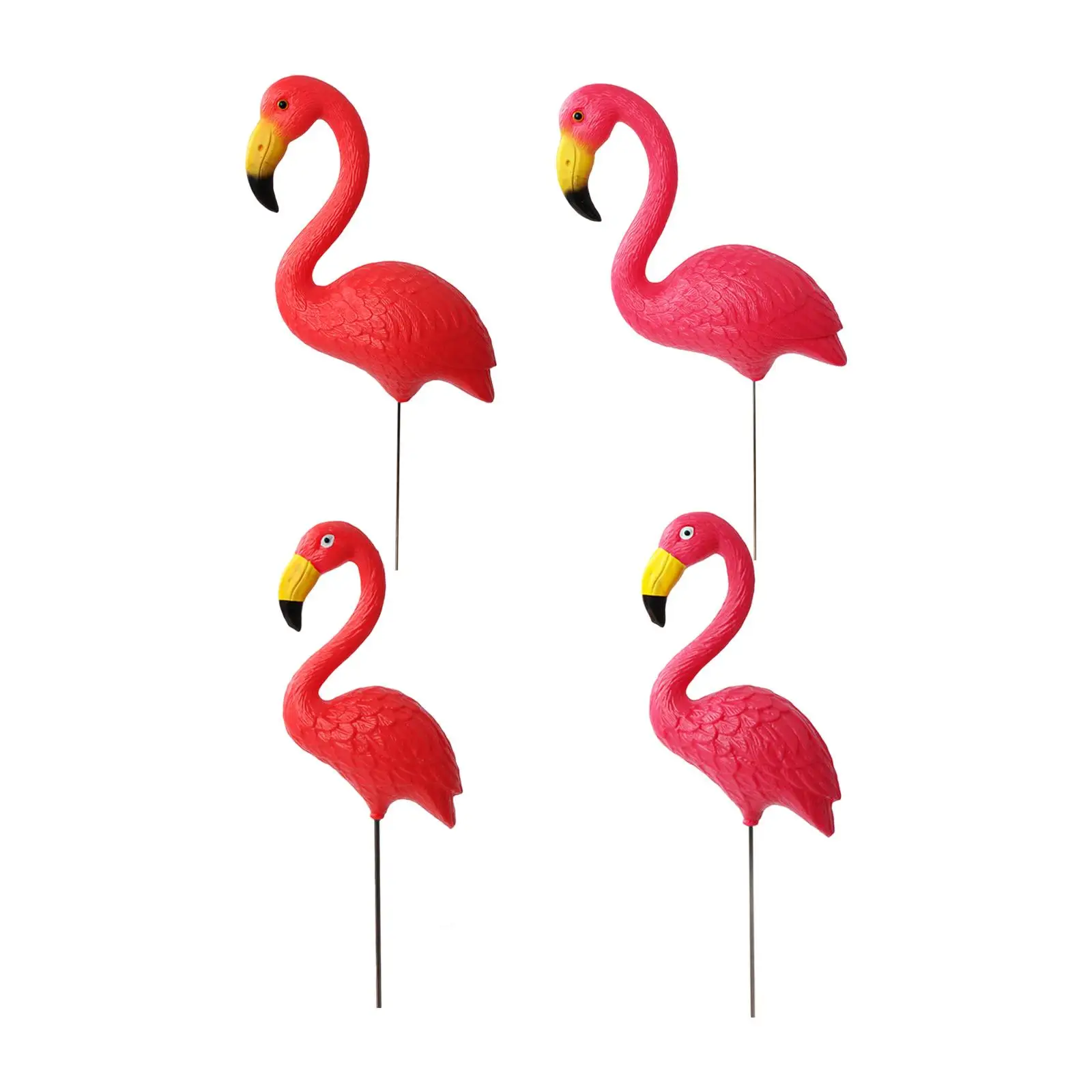 Yard Art Ornament Lawn Party Cake Topper Bird Statue Figurine Flamingo Garden Stake for Planter Hallway Sidewalks Home Flowerpot