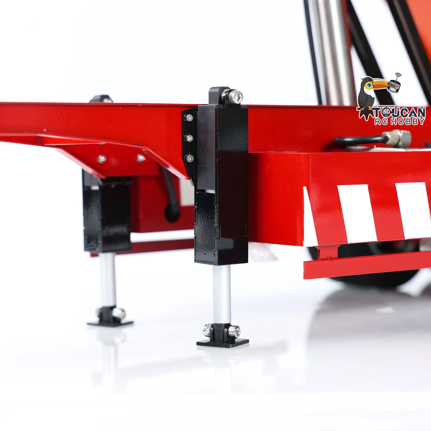 1/14 Metal Radio Control Hydraulic Dump Trailer Electric Legs for Toys TAMIYAYA RC Tractor Truck Car Vehicle Model TH24482 5