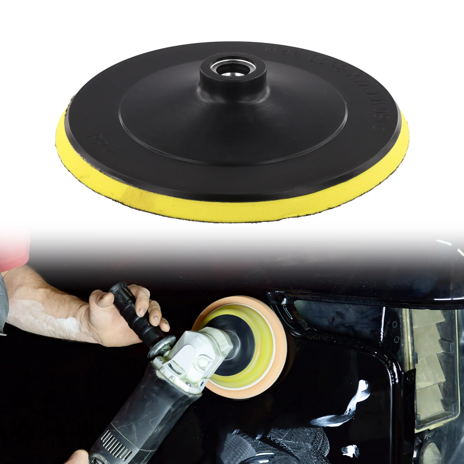 3/4/5/6/7 Inch Flocking Sanding Disc Self Adhesive Polishing Disc Drill Rod Car Paint Care Polishing Pad For Electric Polisher
