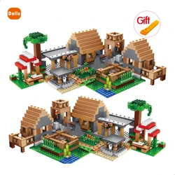Blocs de construction de maison de Village de ferme 21128, avec figurines compatibles, jouets de bricolage pour enfants 