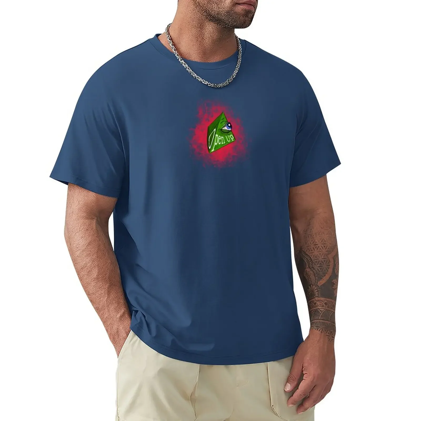 

Open Up T-Shirt aesthetic clothes anime clothes workout shirts for men quick drying Aesthetic clothing men t shirt