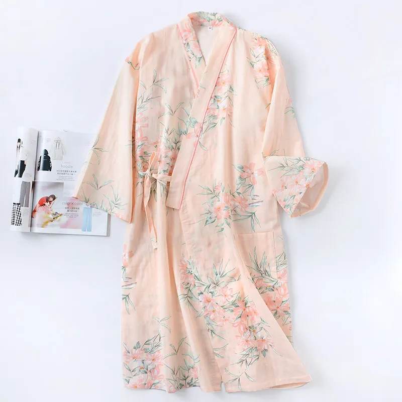 white christmas dresses 100% Organic Cotton Bathrobe, Grey Leaves Kimono Print Dressing Gown –  Cotton Organic