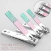 7/12/18 pcs Nail Clipper, Rainbow Chameleon Manicure Nail Kits, Stainless Steel Professional Pedicure Set, Nail Scissors, Nail F 3