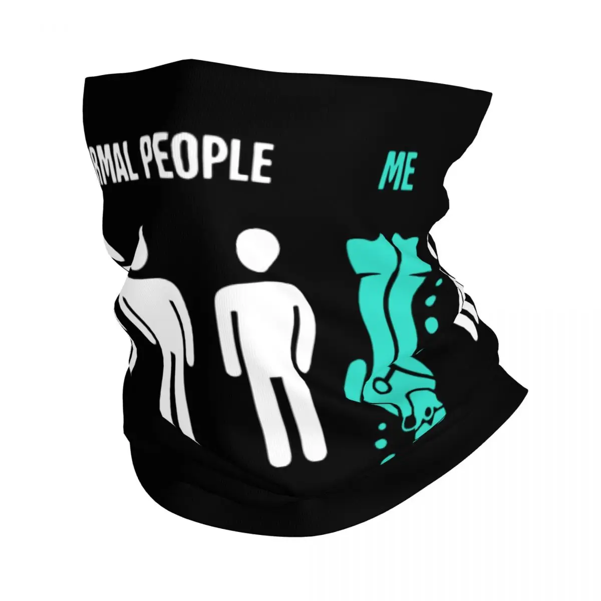 

Normal People Me Funny Scuba Diving Design Bandana Neck Gaiter Dive Diver Magic Scarf Face Mask Riding for Men Women Adult