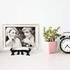 12/1Pcs Clear Plastic Easels Table Top Folding Acrylic Holder Dish Plate Bowl Racks Photos Frame Stand Storage Home Decorations 5