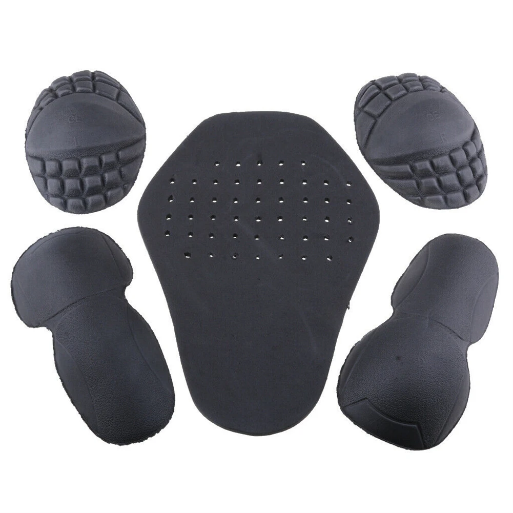 5PCS Motorrad Fahrrad Reiten Jacke Reiten Kleidung EVA Wärme-gepresst Schulter Pads Zurück Ellenbogen Schulter Rüstung Einsatz Schutz – Detail 12
