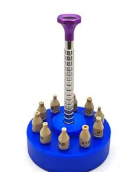 Precision Watch Hands Fitting Tool Set - 10 Size Options for Watch Repair and Installation (Blue)