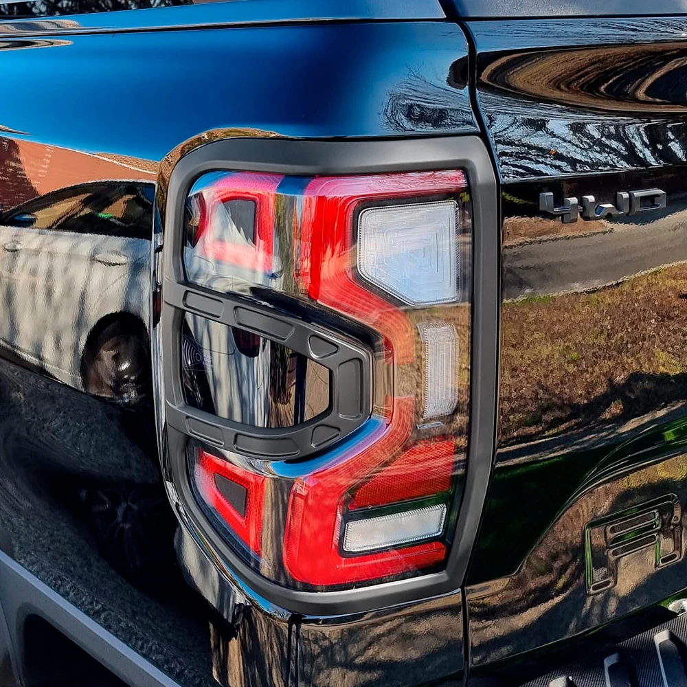 Car Accessories ABS Tail Lights Cover Surrounds Trim for Ford Ranger Wildtrak Sport XLT XLS XL Rear Lamp Hoods Decorative