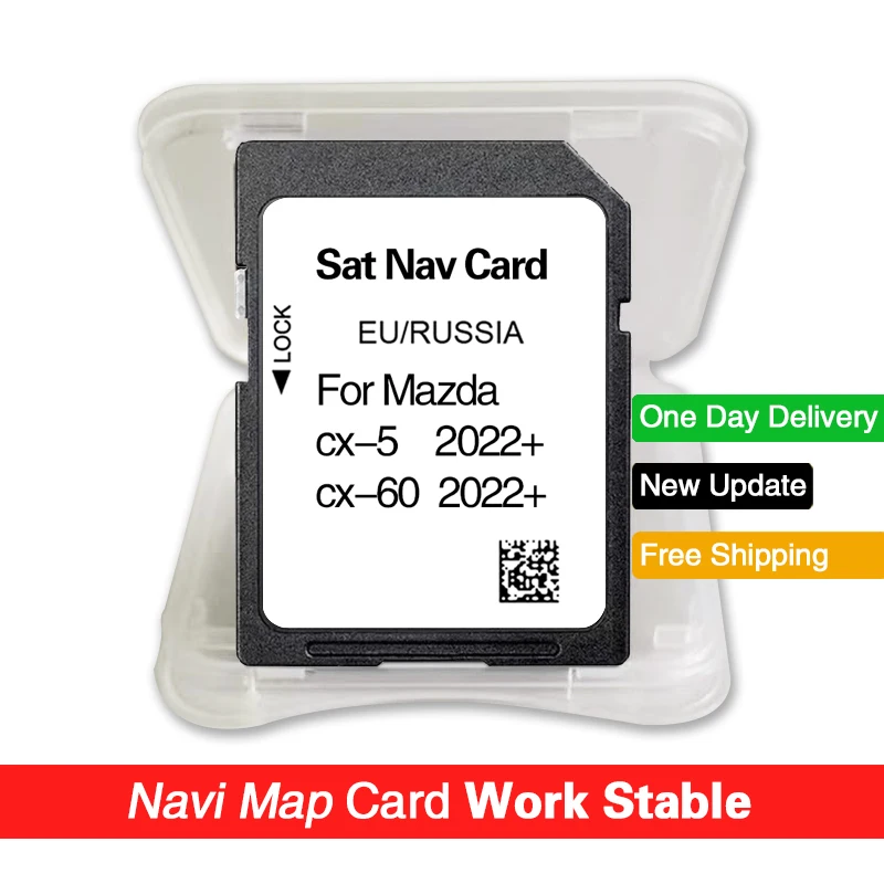 Mazda CX-5 CX-60 2022+ 최신 지도 버전 네비게이션 SD EU 러시아용 GPS 카드
