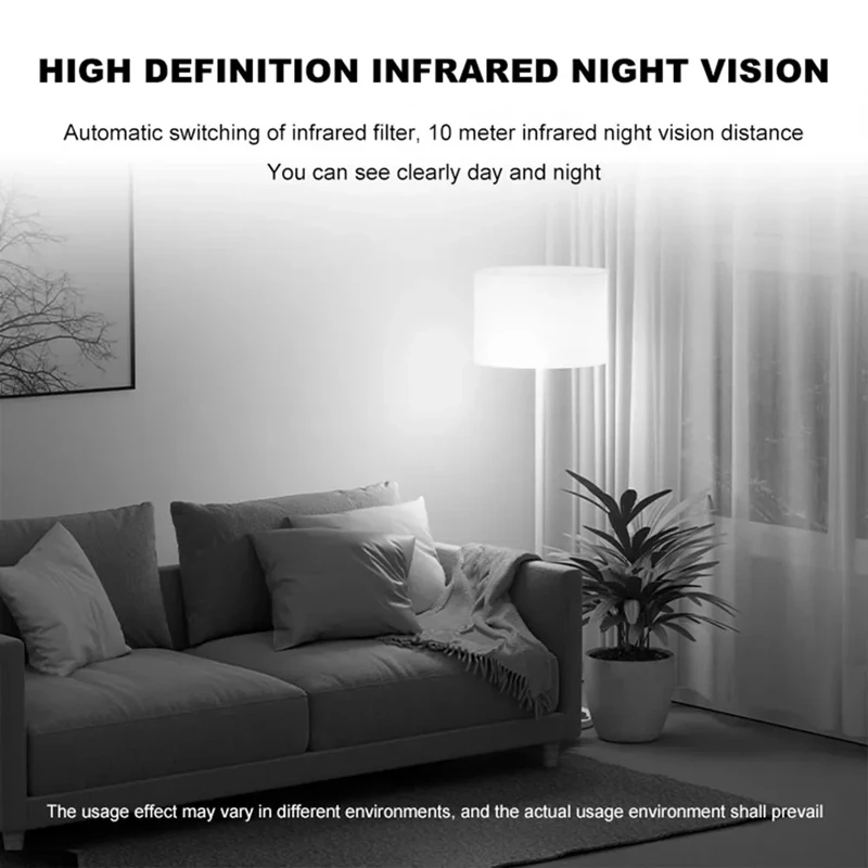 8K Ultra HD WiFi Indoor Security Camera with Audio and Infrared Night Vision