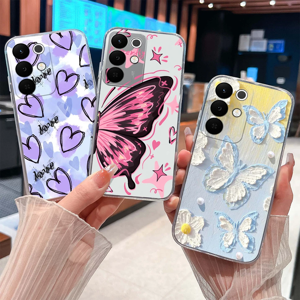 Colorful Patterned Clear Soft Silicone Phone Cover - Lightweight and Stylish Case
