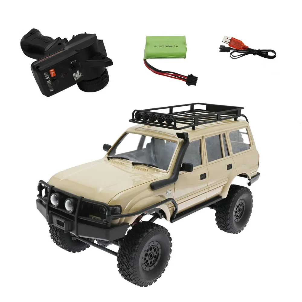 WPL C54-1 RC CAR C54 CAR LC80 Crawler Simulate Full Scale 260 Motor Off Road Climbing Monsterk WPL 4WD Kids Gift 5