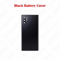 Premium 3D Glass Rear Battery Cover with Camera Lens (Note 10Plus Black)