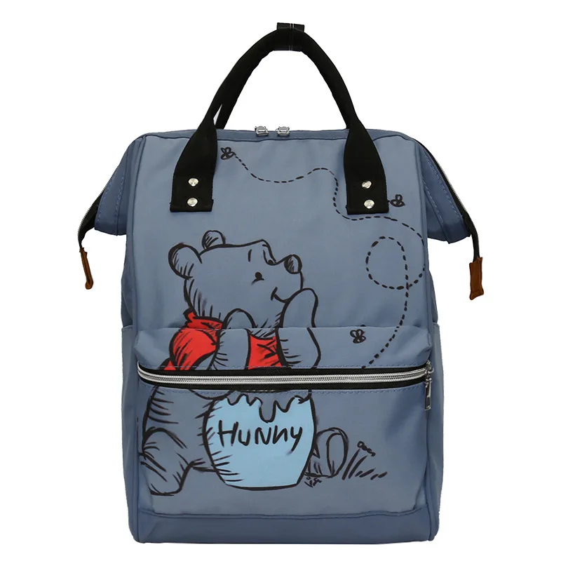 Disney Winnie The Pooh Backpack Anime Large Capacity Travel Mommy Bag Women's Backpack knapsack Cartoon kids schoolbag gift