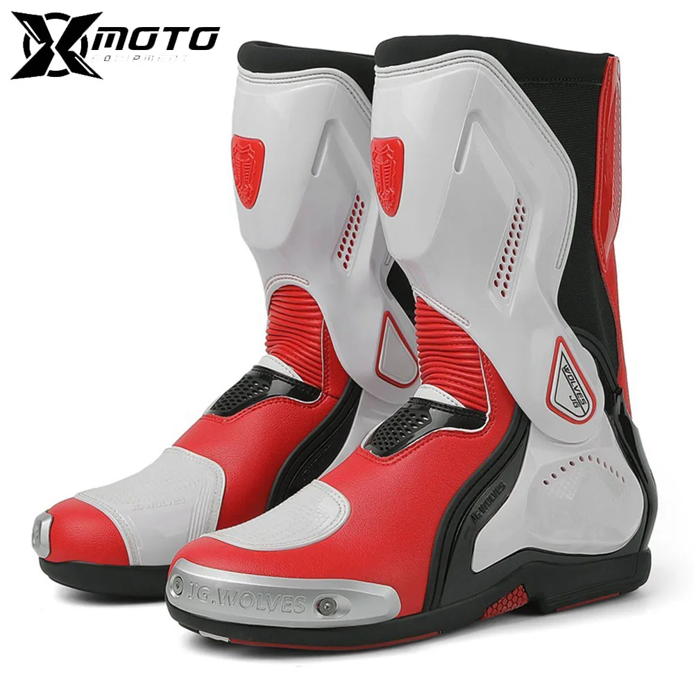 

Crashproof Road Shoes Consolidate Stability Cycling Shoes Boots Motorcyclist Man Fall Prevention Botas Moto Waterproof