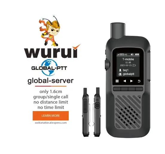 

Wurui U1 global-ptt walkie talkie radio 4G POC mini radio commutator Portable sim lte long range Mobile internet car hotel work