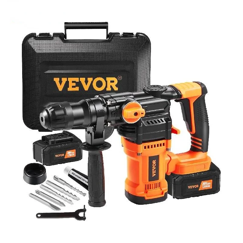 

VEVOR Rotary Hammer Drill 20V Max Drilling 26mm 3 Modes SDS-Plus Concrete Chipping Cordless Breaker Perforator