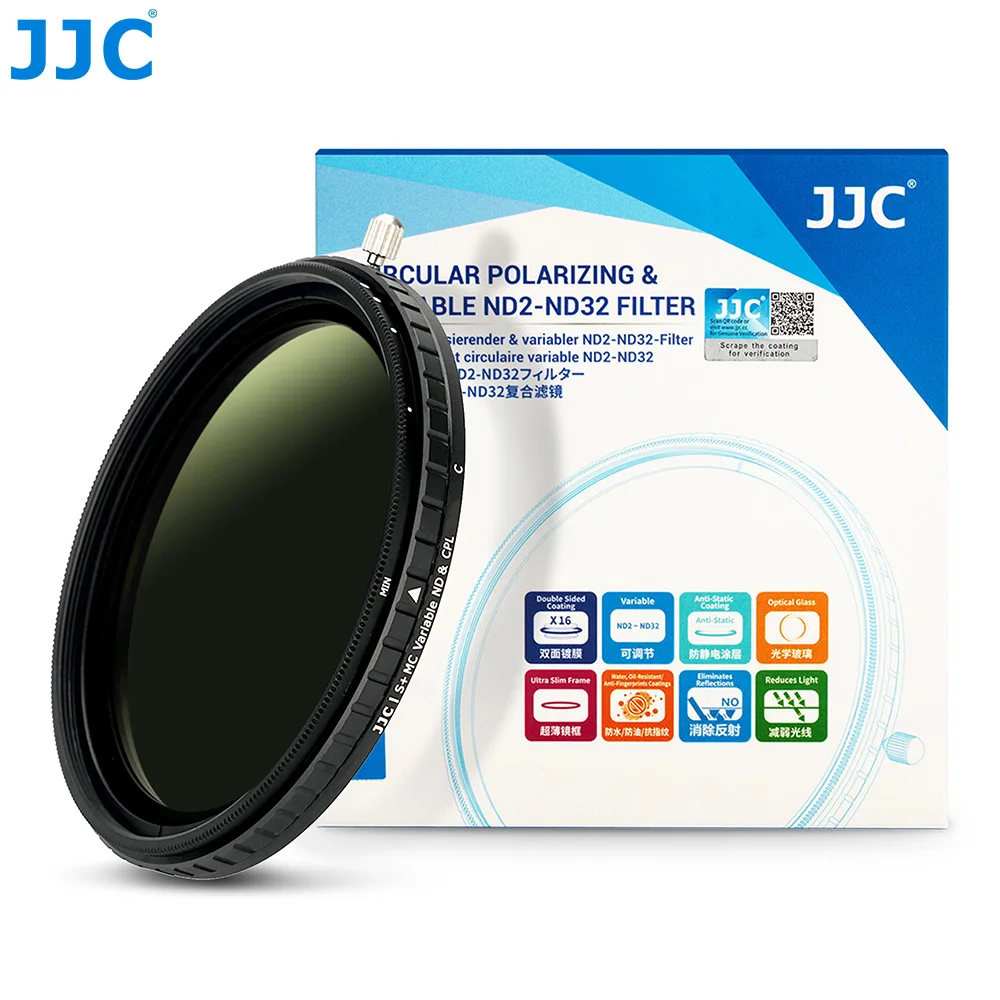 Jjc Nd & Cpl Composite Filter Variable Nd2 To Nd32 + Circular