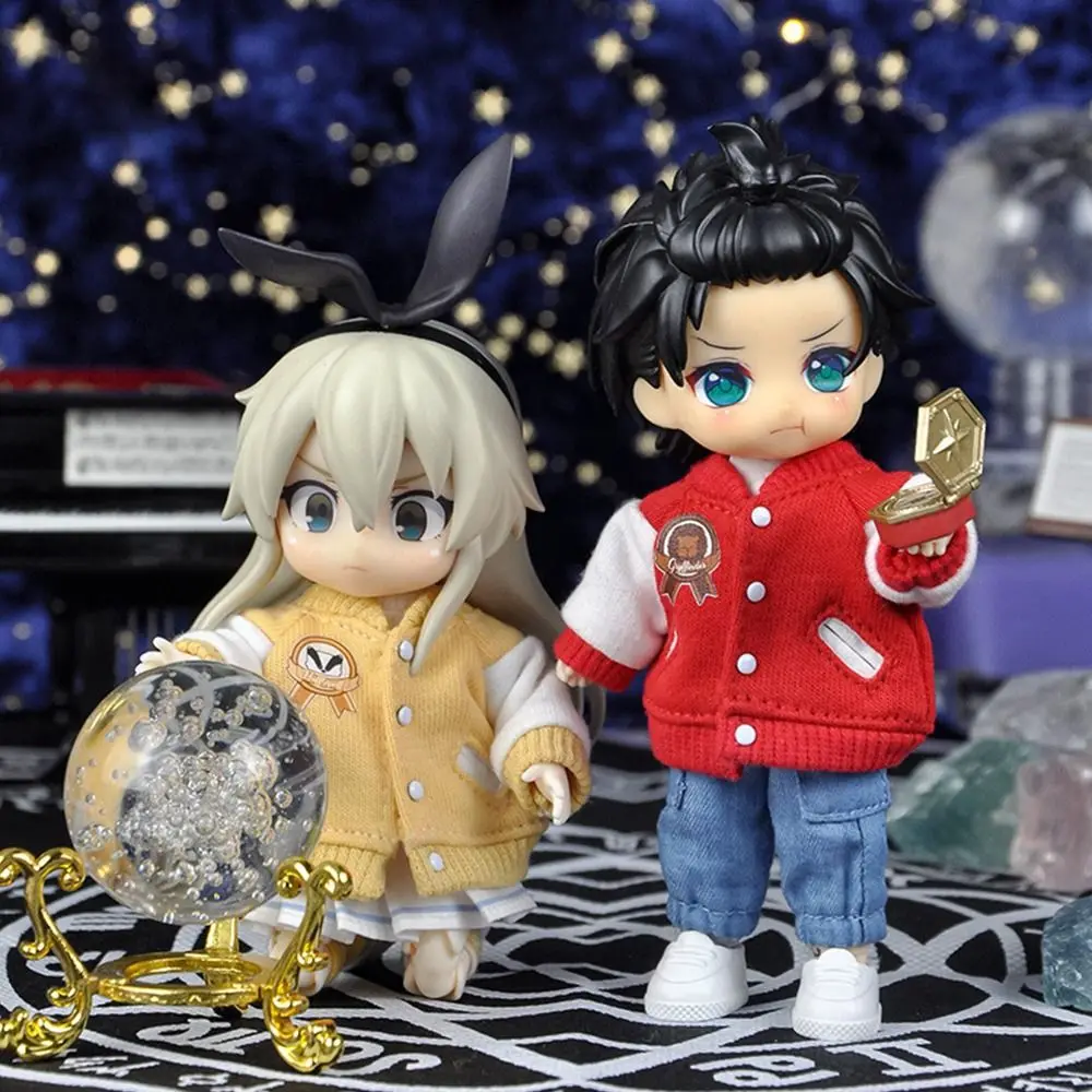 

Ob11 College Style Cardigan For Ob11 Gsc Dolls Jacket Coat Beautiful Doll Outfit Fashion Doll Clothes Animal Doll Suit