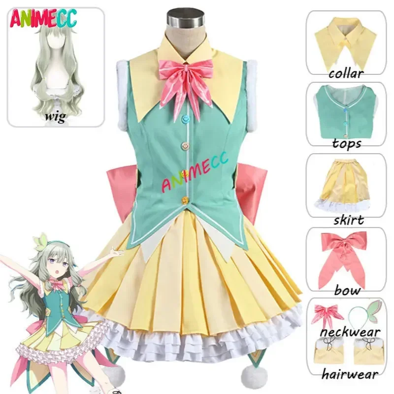 ANIMECC in Stock Project Sekai Colorful Stage Kusanagi Nene Cosplay Costume Wig Carnival Halloween Christma Party for Women XXXL