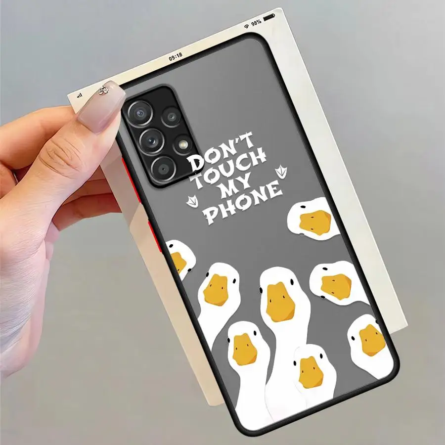 Cartoon Doubt Duck Soft Cover Phone Case