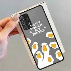 Cartoon Doubt Duck Soft Cover Phone Case - Galaxy A42 5G (Mix01)