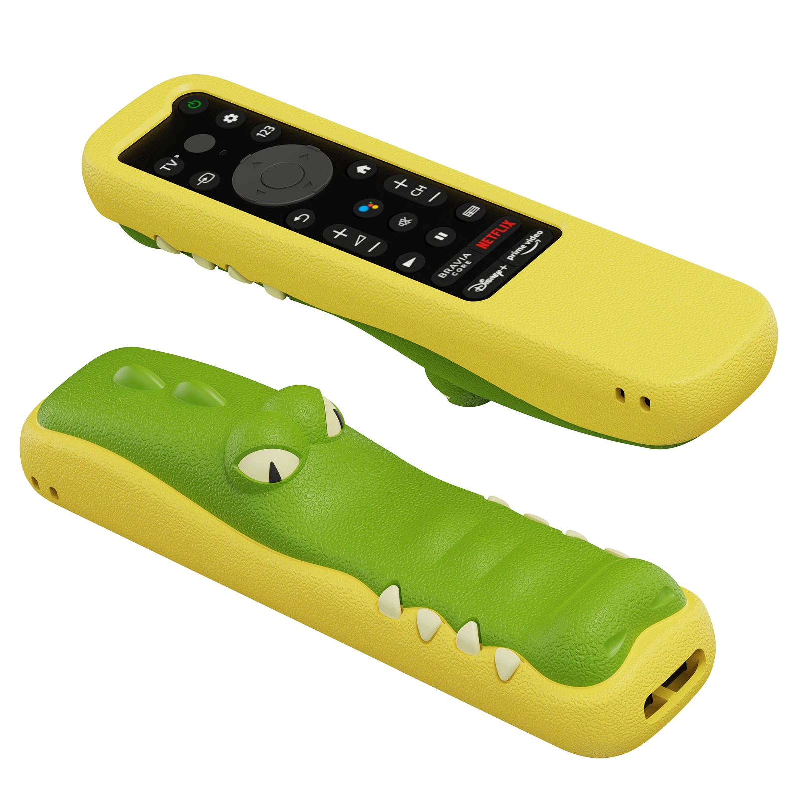 Silicone Case for Sony TV Remote Control X90L RMF-TX910U TX900C TX800C TX811D Cartoon Crocodile Protective Cover Eco-friendly silicone remote case silicone remote cover silicone remote sleeve remote controller cover silicone case protector
