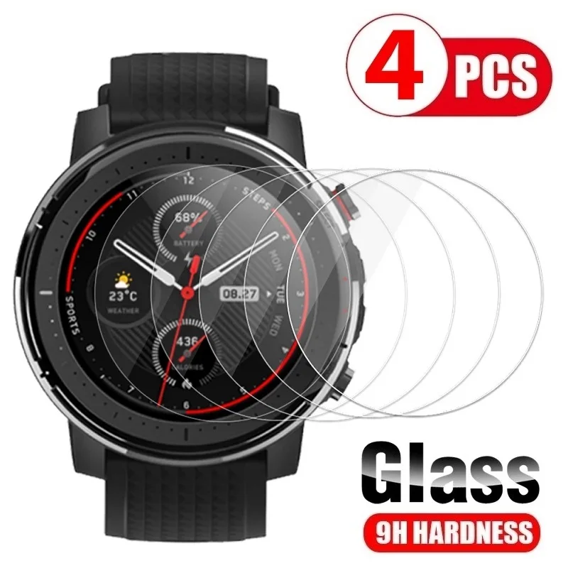 Tempered Glass for Amazfit Stratos 3 Screen Protector for Amazfit Stratos 3 Glass Watch Protector Film Protection