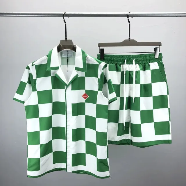 Ensemble chemise hawaïenne à manches courtes et Short pour hommes et femmes, décontracté, imprimé en 3D, vêtements polyvalents à la mode, été 1