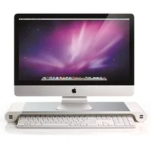 Metall Computer Bildschirm Riser mit 4 Lade USB Tastatur Rack Büro Tisch Monitor Stand Organizer Desktop Regal Monitor Halter