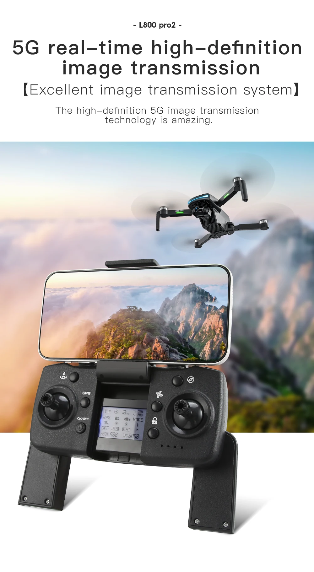 L800 Pro2 Drone, high-definition 5G image transmission technology is amazing . Gps Yuk