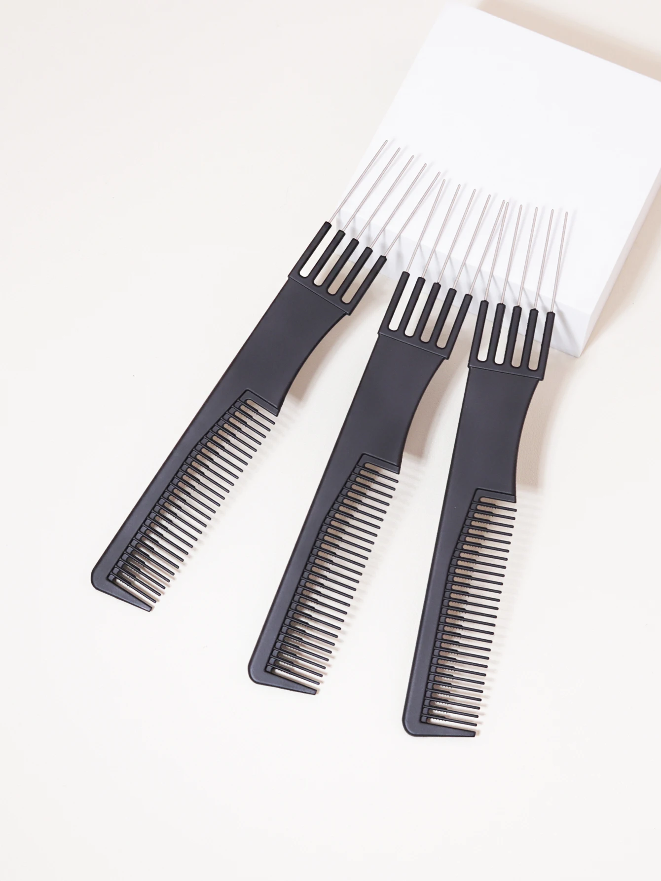 3 قطع من أمشاط صبغ الشعر الاحترافية بتصميم مزدوج م...