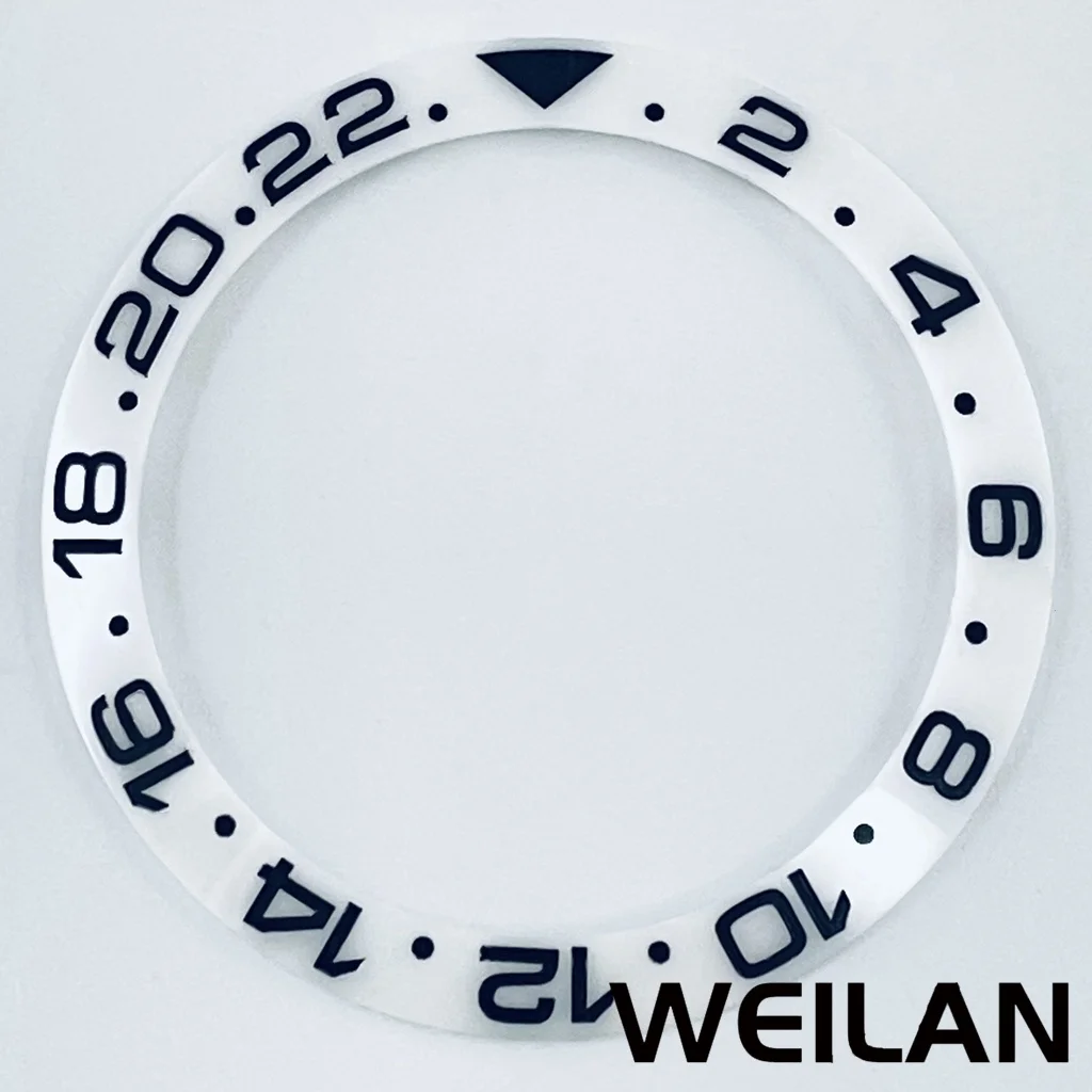 Ceramic & Aluminum GMT Diver-Style Bezel Insert for 40mm Cases - Premium Diving Accessory