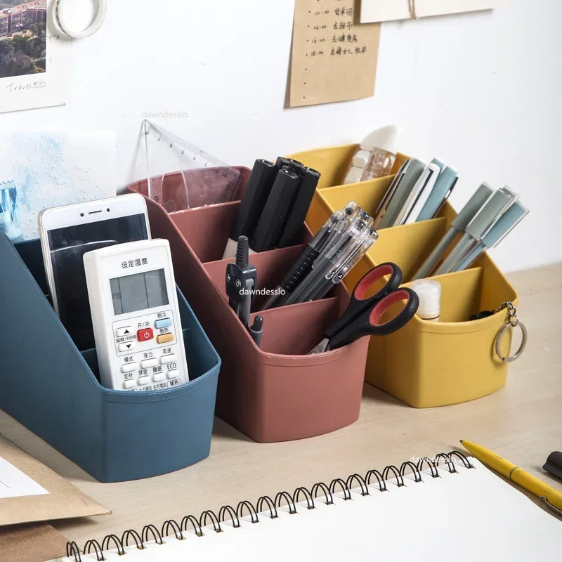 Large Capacity Cute Pen Holder Desk Accessories Pencil Storage Box Desktop Organizer Stand Case School Office Stationery 2