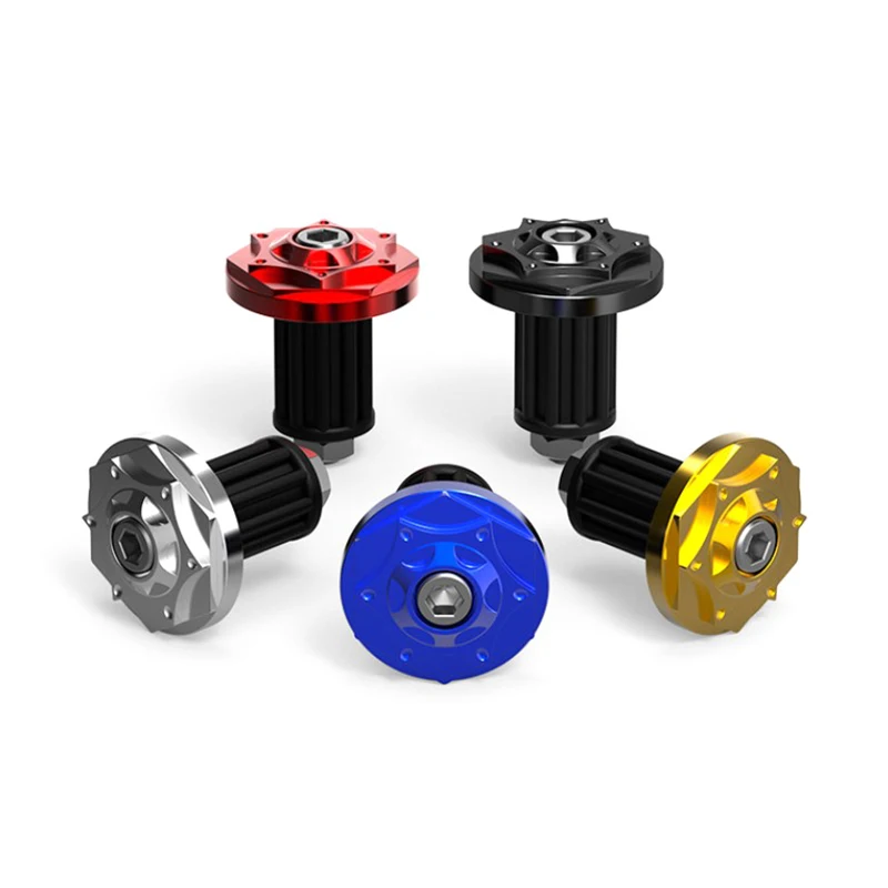 

1 Pair Motorcycle Hexagonal Handlebar Plugs Electric Scooter Decorative Handlebar Plugs Throttle Grip Anti-Drop Plugs