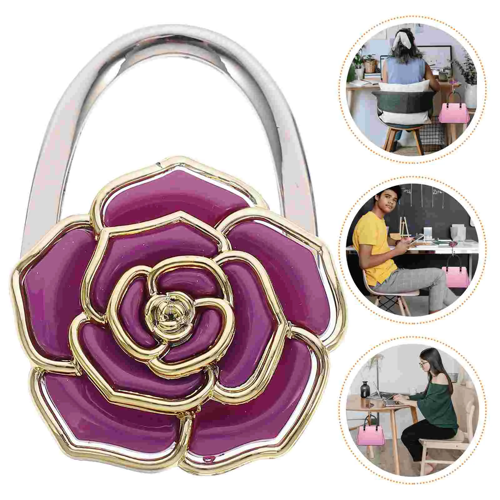 Folding Hangers Bag Table Hook Purse Hooks Small Carabiner Hooksholder