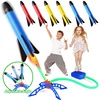 Kid Air Rocket Foot Pump Launcher Outdoor Air Pressed Stomp Soaring Rocket Toys Child Play Set Jump Sport Games Toy For Children 1