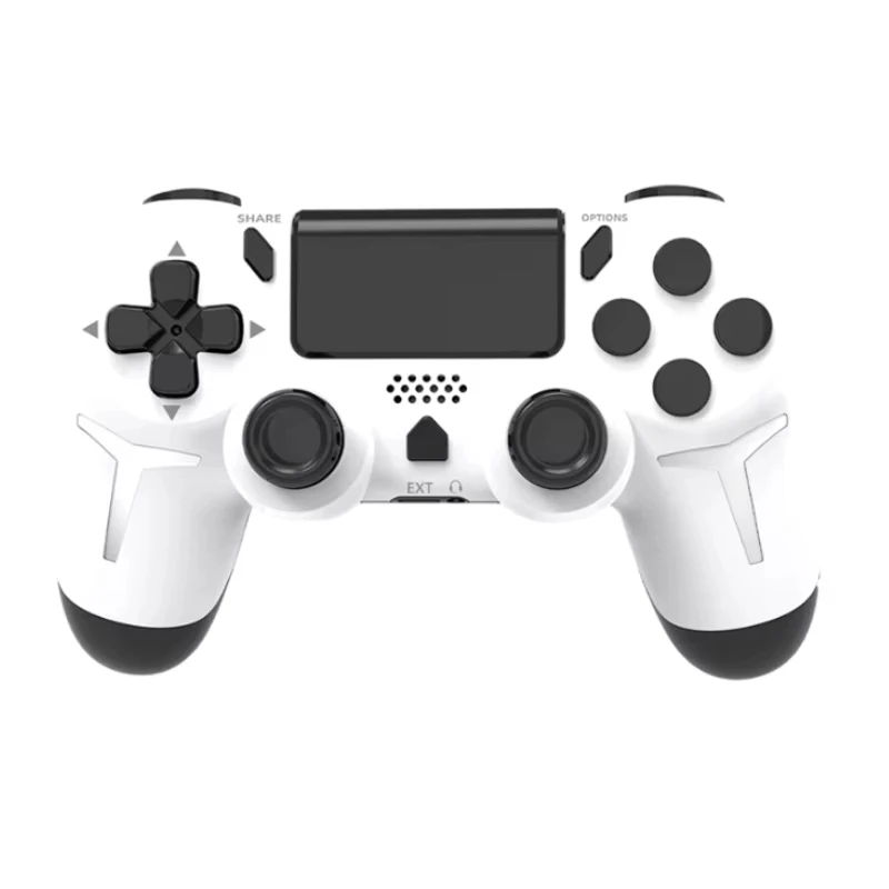 GAMINJA 6 eksenli jiroskop çift titreşimli dokunmatik yüzeyli kablosuz gamepad Bluetooth denetleyici için PS4 PS3 konsol bilgisayar PC
