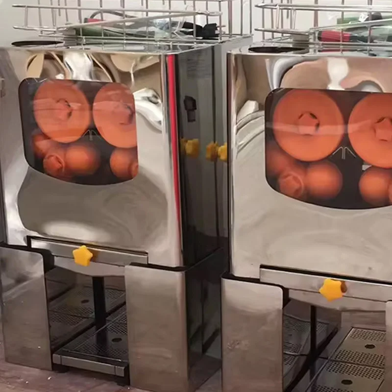 Commercial Orange Juicer Machine 120W Automatic Juice Extractor Stainless Steel Orange Squeezer 20 Oranges/Minute 5