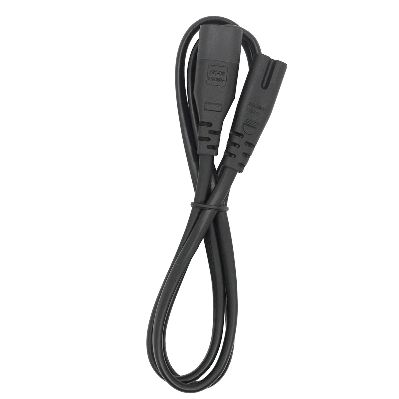 IEC 320 Figure 8 Power Adapter Extension Cable, 2-Pin C7 to C8 Female to Male Adapter