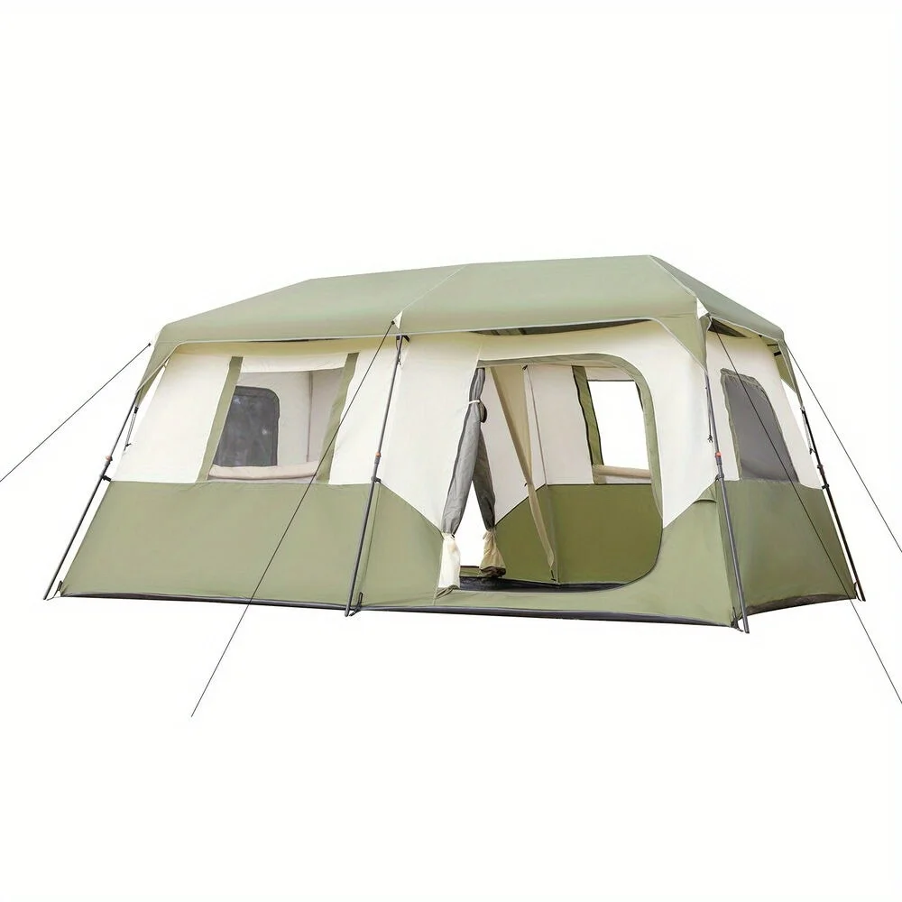 Rain and wind tents Build a camping tent for 8 people in 60 seconds