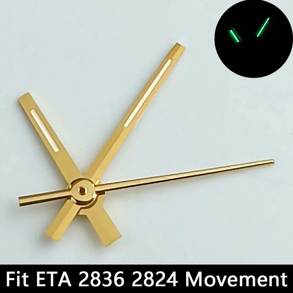 Silver/Gold Luminescent Watch Hands