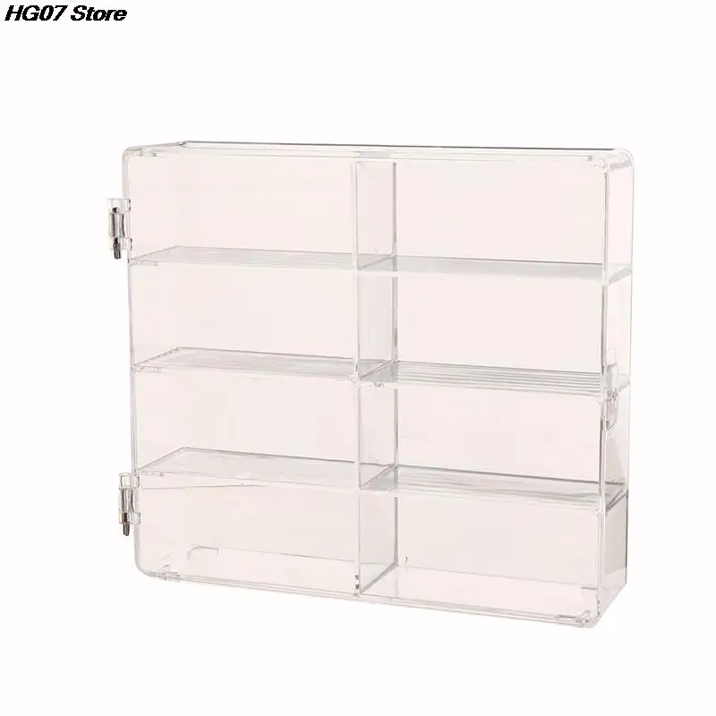 

1PC 1:64 Scale Car Model Storage Box 8 Slot Clear Display Shelf Toy Car Dustproof Storage Container For Toys Collection